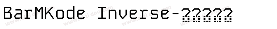 BarMKode Inverse字体转换